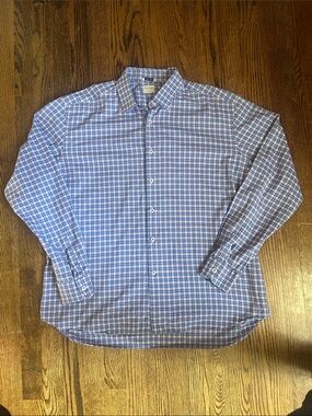 Culturata Men's Blue & Pink Plaid Dress Shirt - Classic Button-Down
